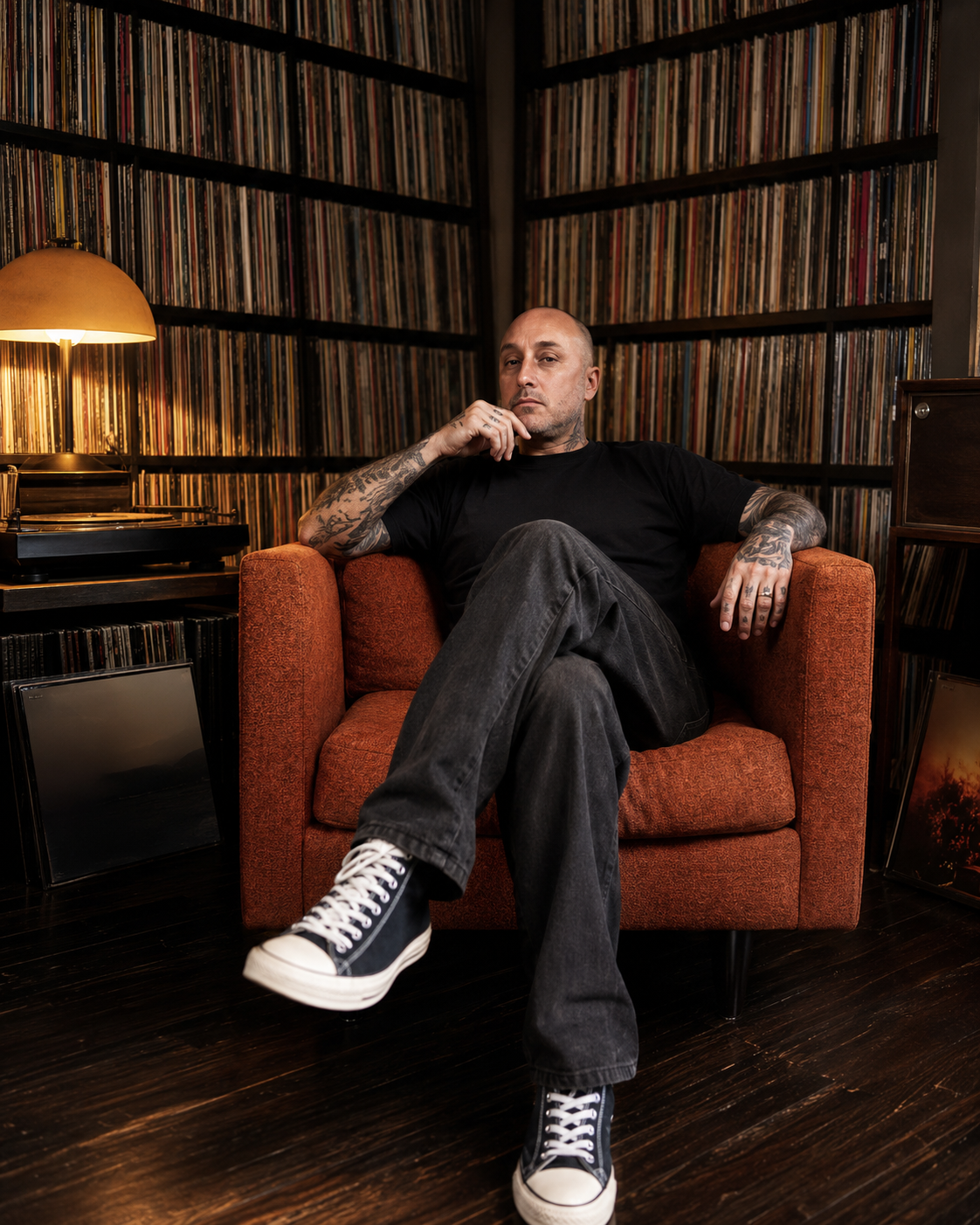 Superfly founder seated in the Santa Teresa studio